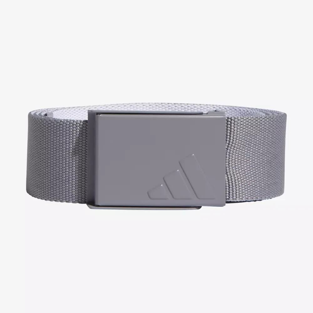 Adidas Men's Golf Heather Web Belt Reversible, Grey Three/White, OSFM IA1759 NWT
